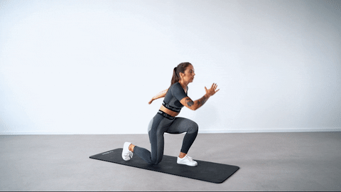 How to do the jumping lunges correctly?