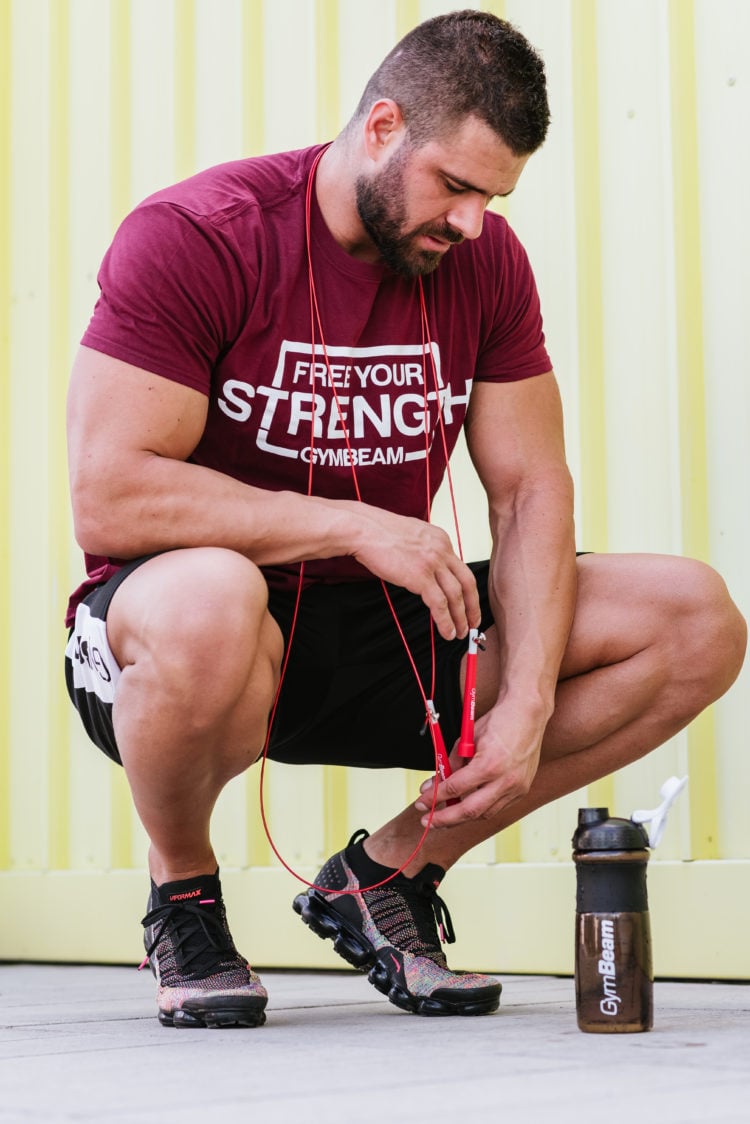 Skipping rope and strength training