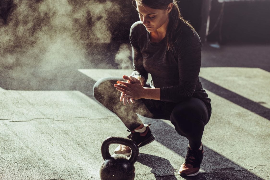 History of exercise with kettlebell