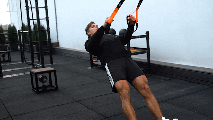 Pull-ups with TRX