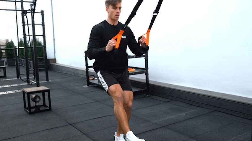 How to perform single-leg squats with TRX?