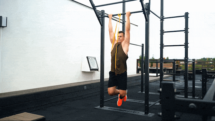 How to do resistance band chin-ups correctly?