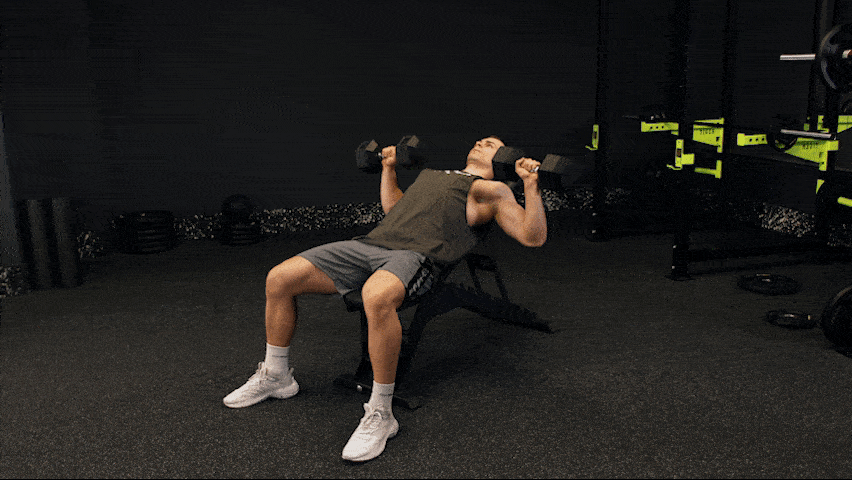 How to perform incline dumbbell chest press?