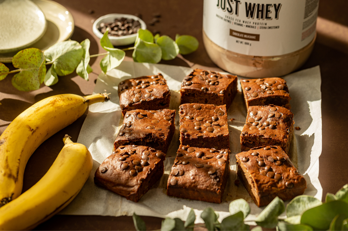 Protein-Packed Banana Brownies