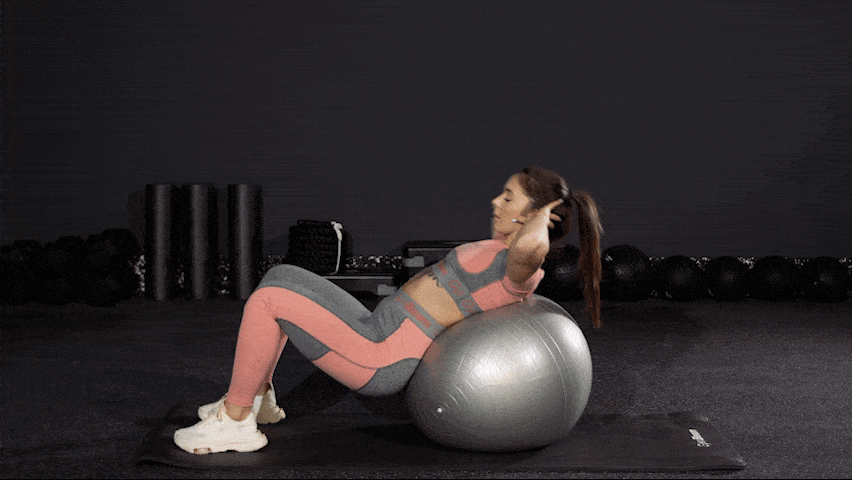 How to do crunches on a ball?