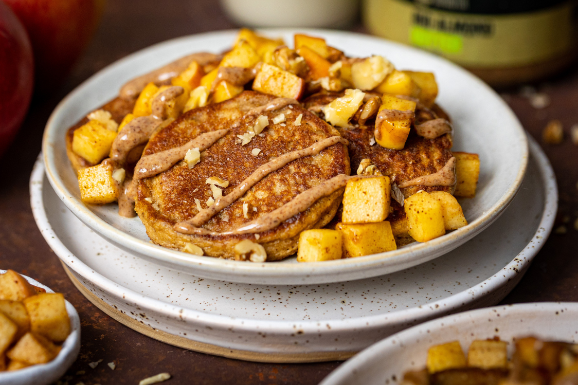 Oats Pancakes with Apple and Cinnamon