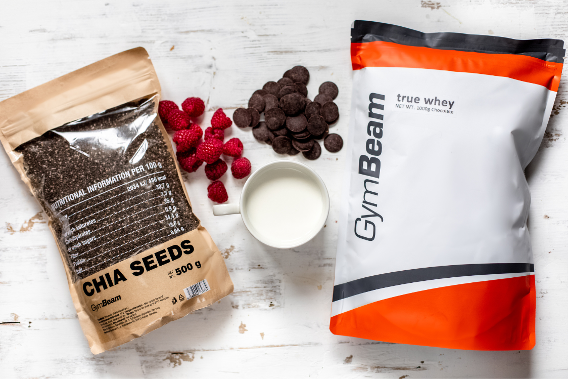 Chocolate Chia Protein Pudding - ingredients