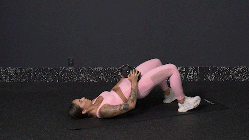 How to perform the dumbbell glute bridge?