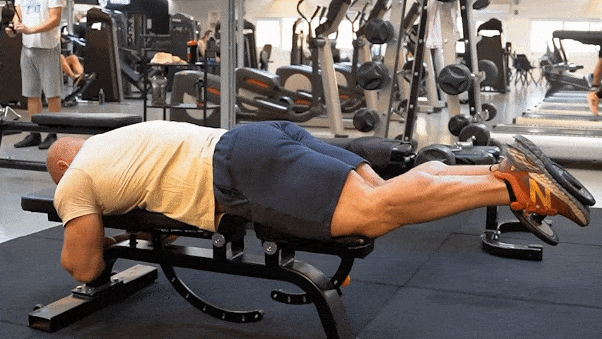 How to do the dumbell lying leg curl?