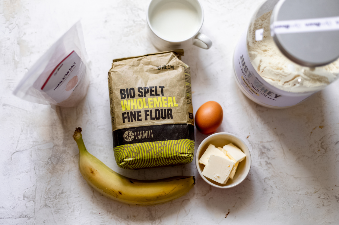 Protein Banana Cake in a Jar - ingredients