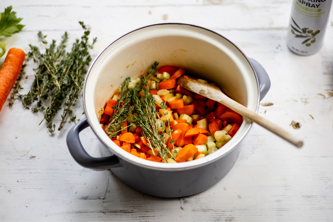 Σούπα με καρότο και σέλερι - Προετοιμασία των λαχανικών
