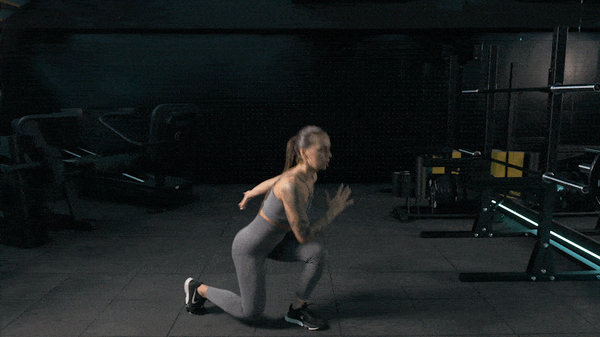 Jumping lunge
