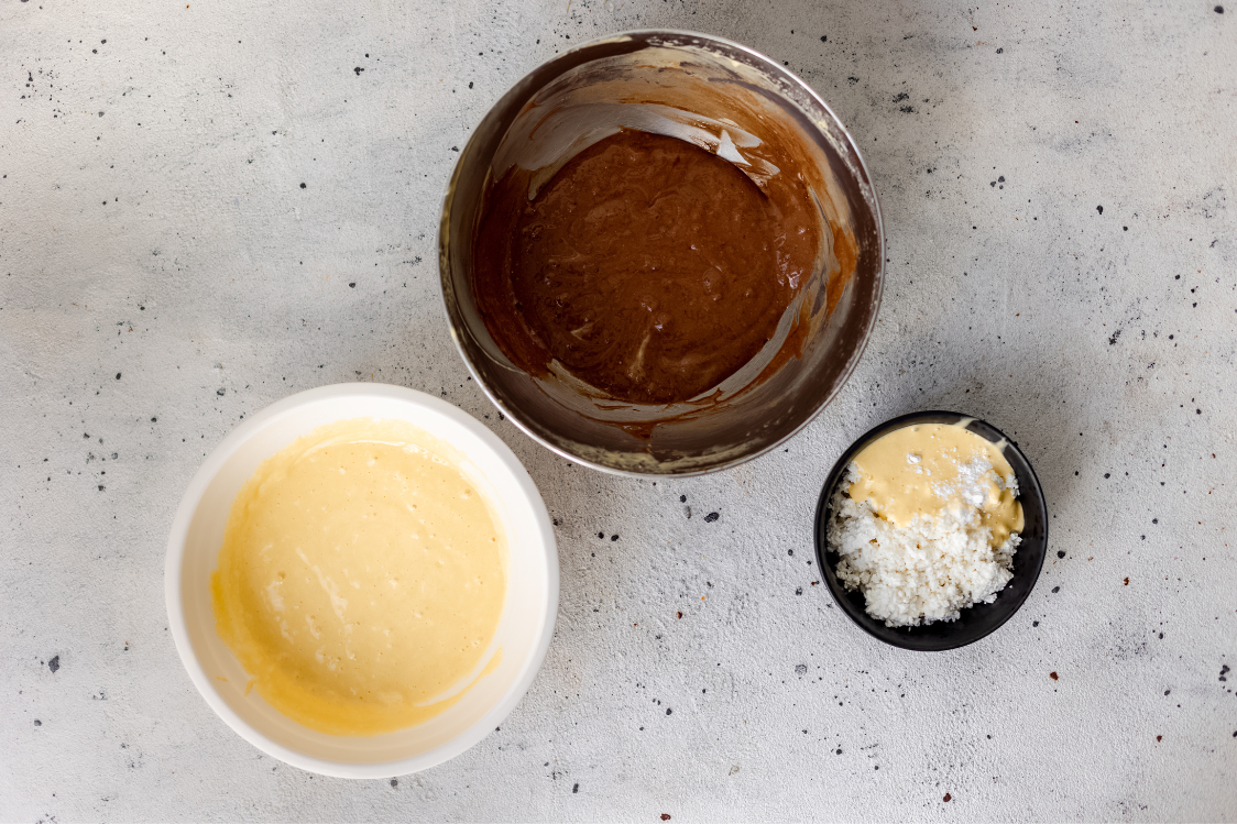 Trobojni mramorni kuglof - 3 vrste tijesta