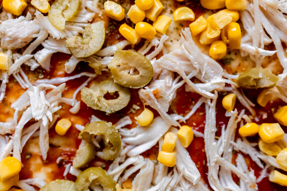 Pica venec - postavitev sestavin