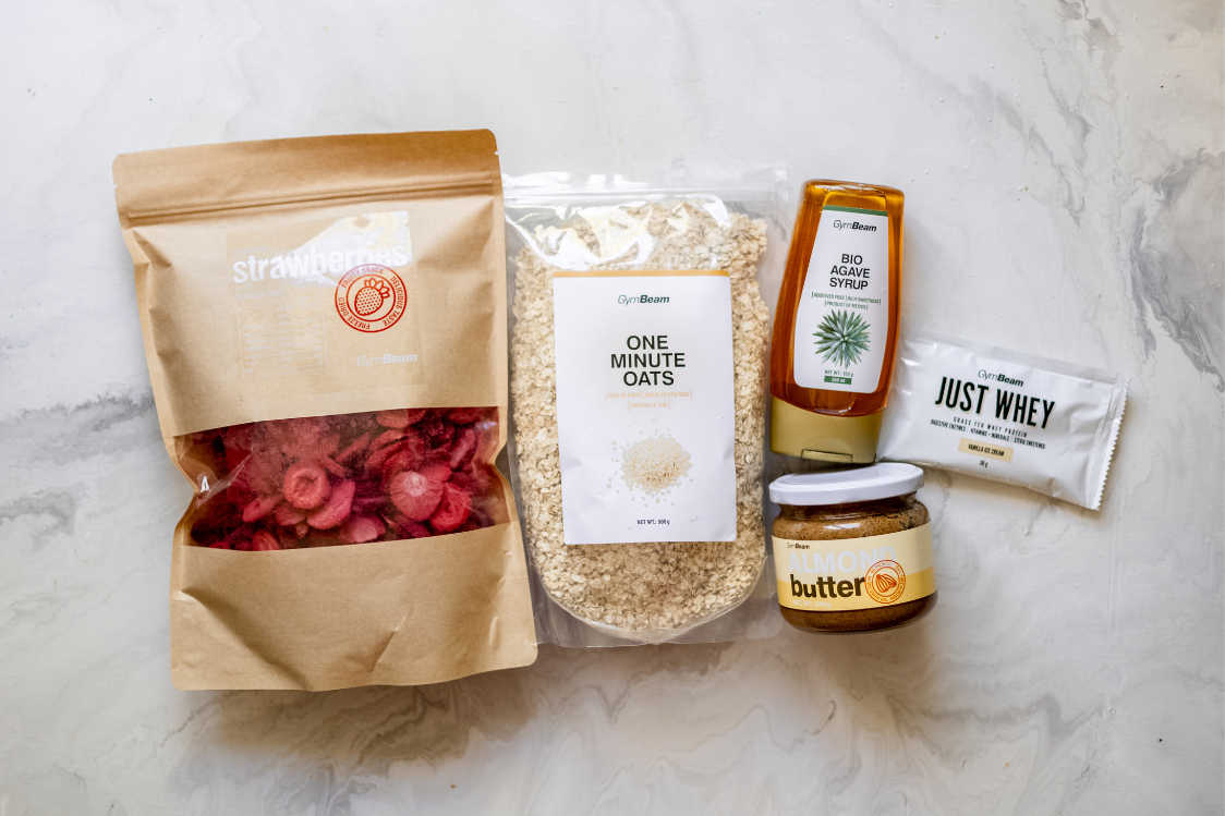 Nepečené proteinové tyčinky - ingredience