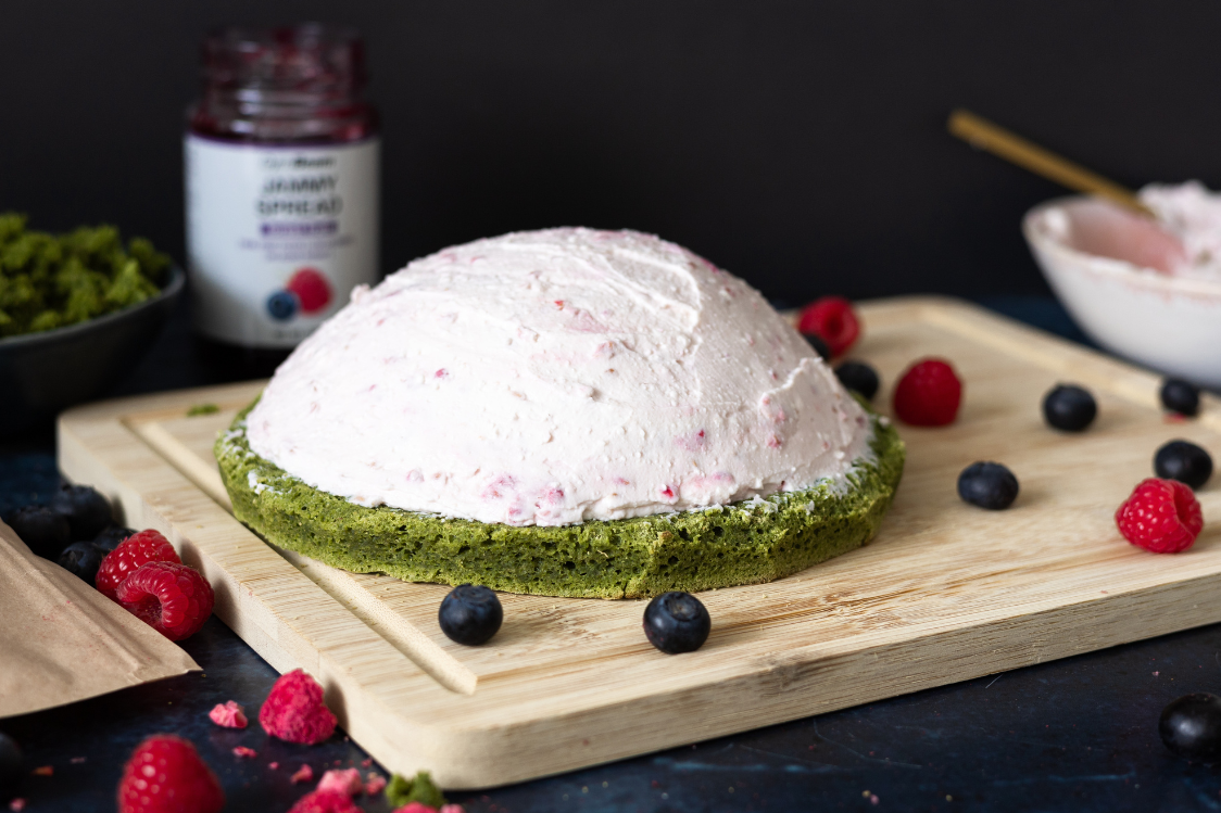 Mechový dort s tvarohovým krémem - promazaný korpus