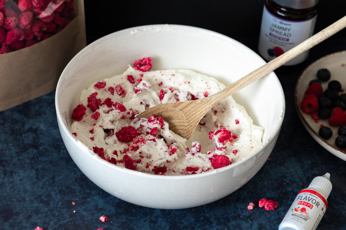 Mechový dort s tvarohovým krémem - příprava krému