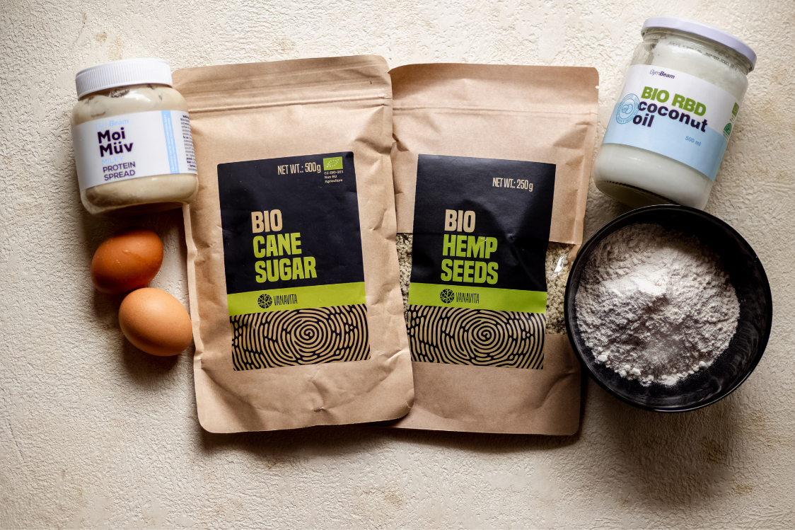 Muffin con semi di canapa - ingredienti Muffin con semi di canapa - ingredienti