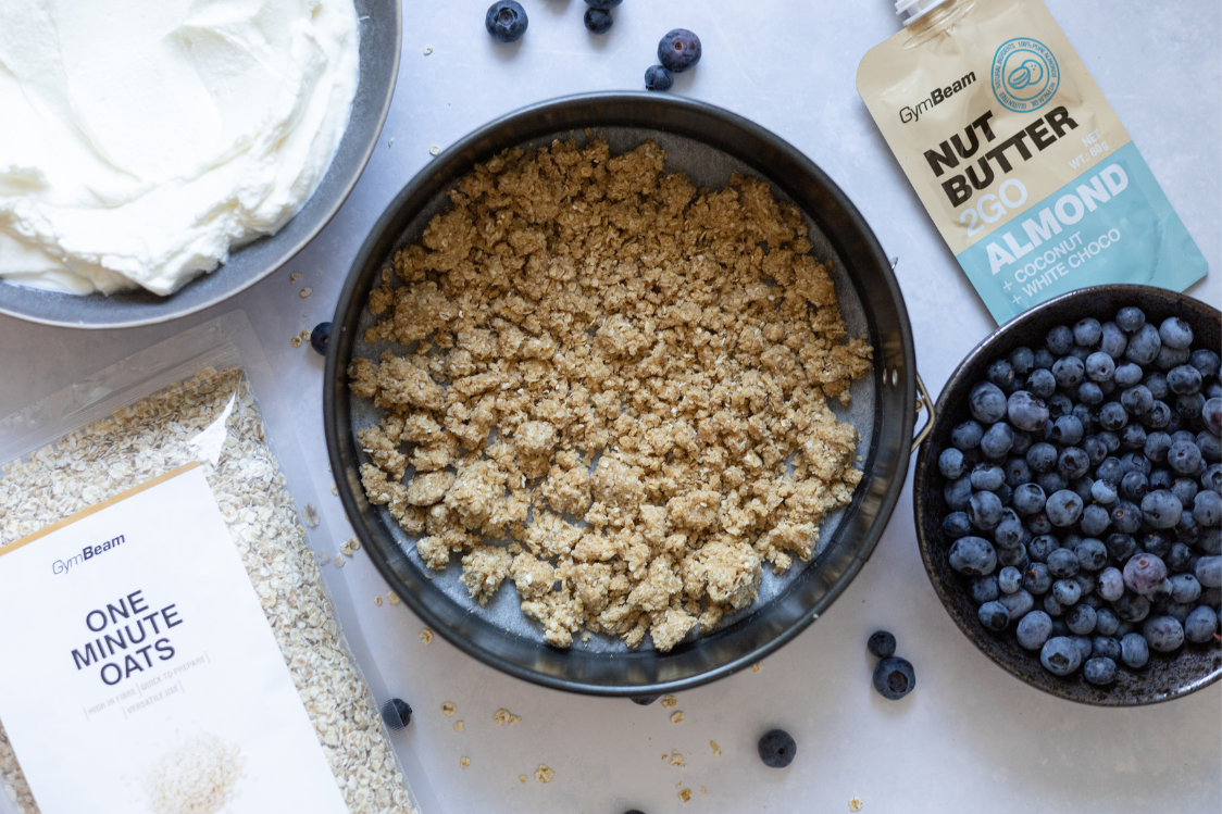 Cheesecake od borovnica - priprema kore