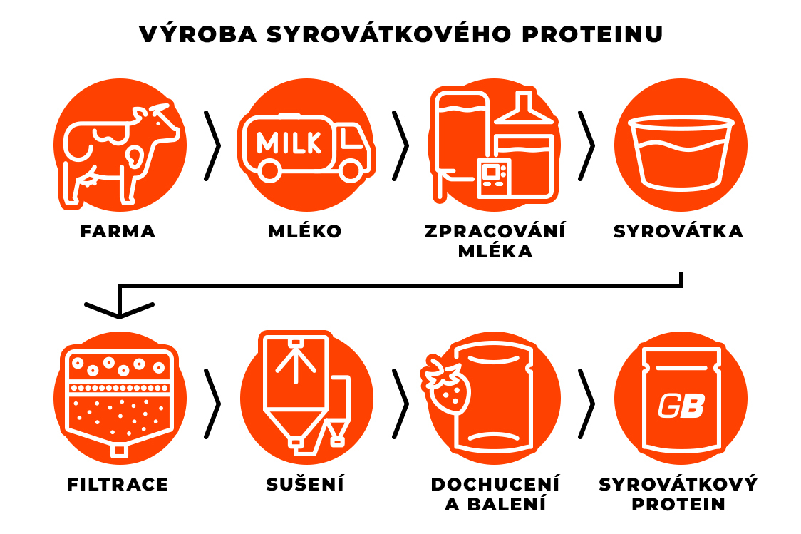 Výroba syrovátkového proteinu