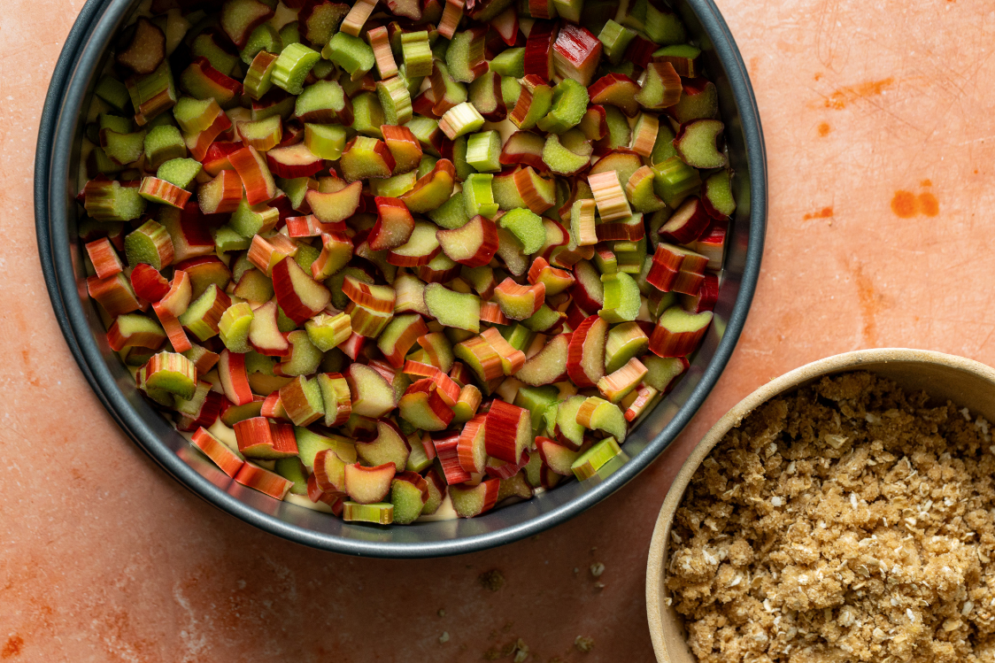 Drobljenac s rabarbarom – priprema drobljenog nadjeva