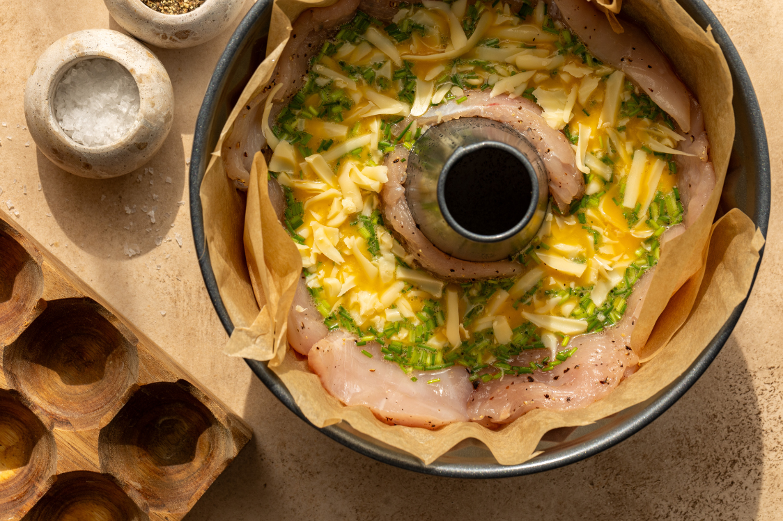 Kuřecí bábovka - příprava směsi