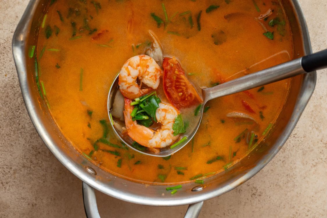 Thajská polévka Tom Yum - příprava