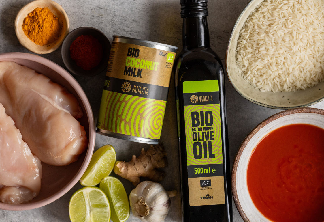 Tikka Masala s piščancem - sestavine