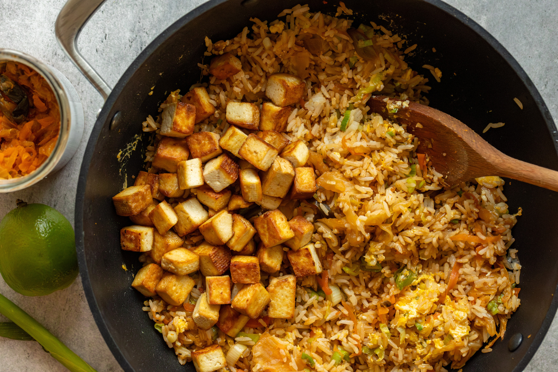 Kimchi smažená rýže - příprava