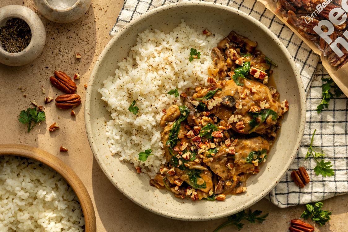 Kuřecí prsa na houbách