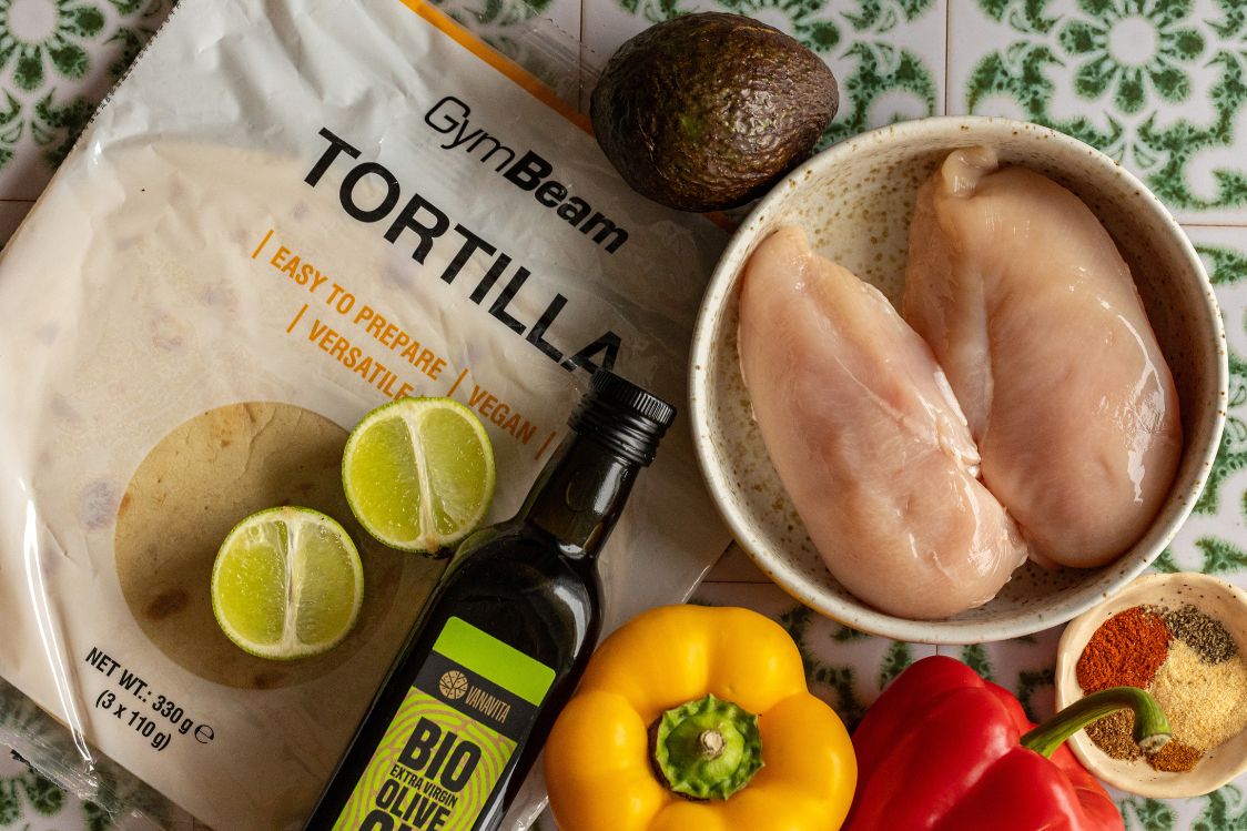 Kuřecí fajitas - ingredience