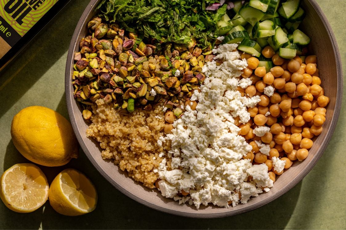 Salát podle Jennifer Aniston - příprava surovin Salát podle Jennifer Aniston - příprava surovin