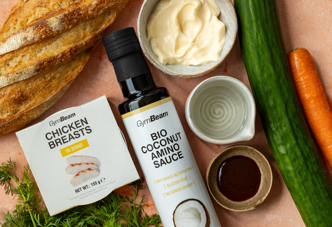 Bánh mì bageta s kuřecím masem - ingredience