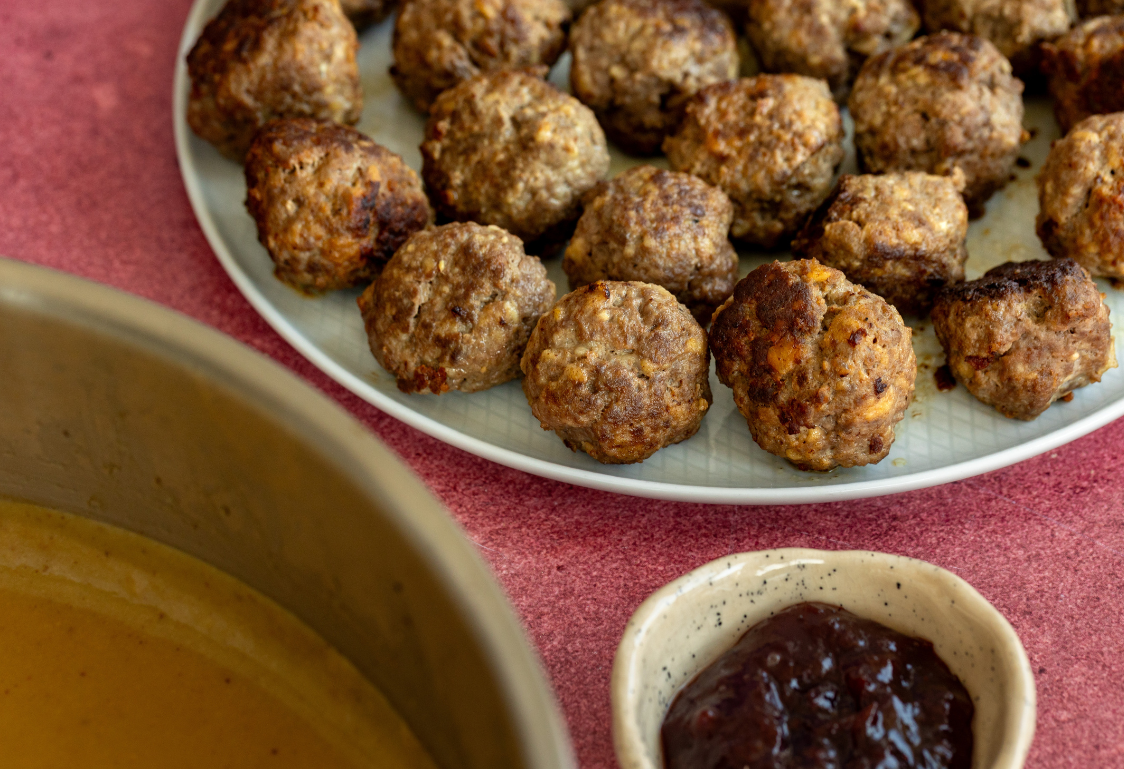 Švédské masové kuličky - příprava masa