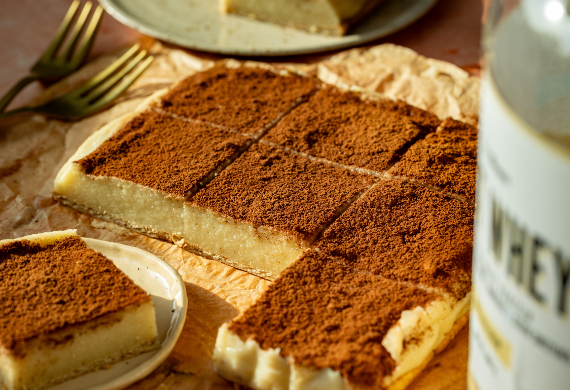 Nepečený krupicový koláč s kakaem