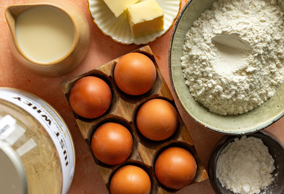 Věnečky s pudinkovým krémem - ingredience