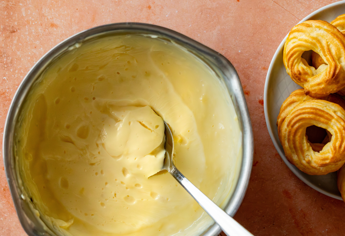 Věnečky s pudinkovým krémem - příprava krému