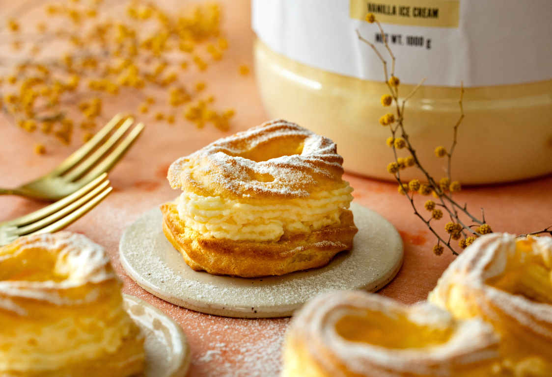 Věnečky s pudinkovým krémem