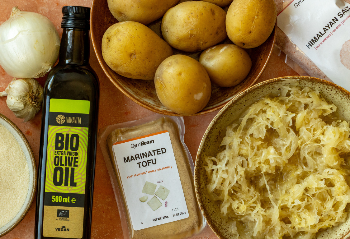 Bramborové knedlíky plněné tofu - ingredience