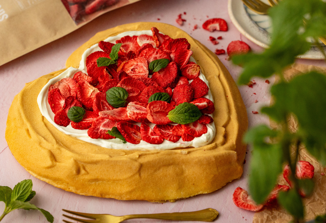 Jahodová pavlova bez cukru - příprava korpusu Jahodová pavlova bez cukru - příprava korpusu