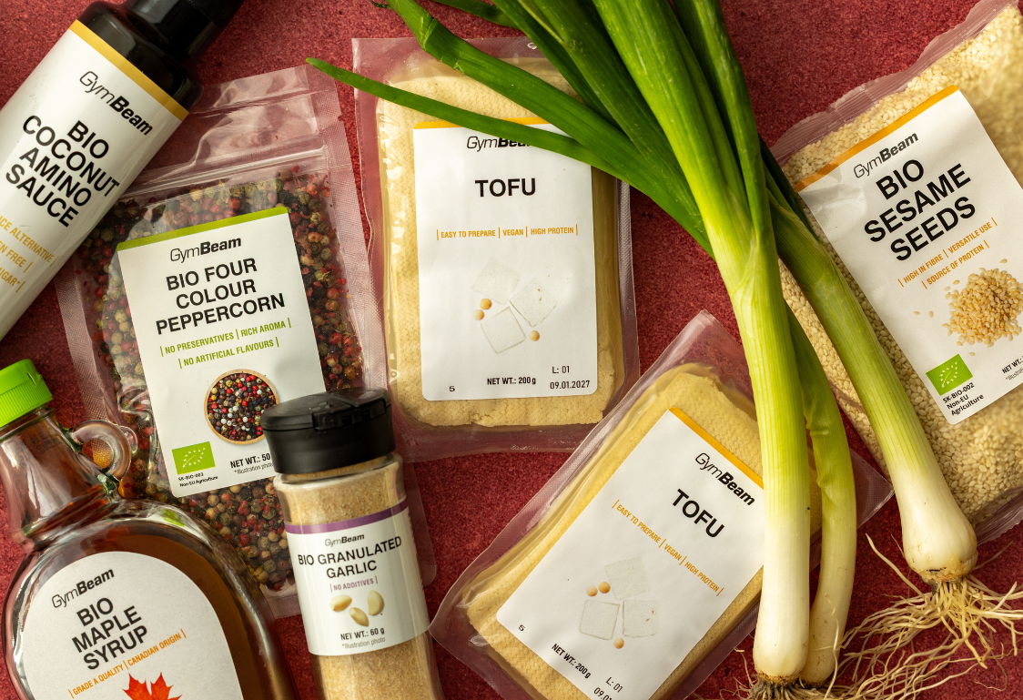 Sezamové tofu s rýží - ingredience