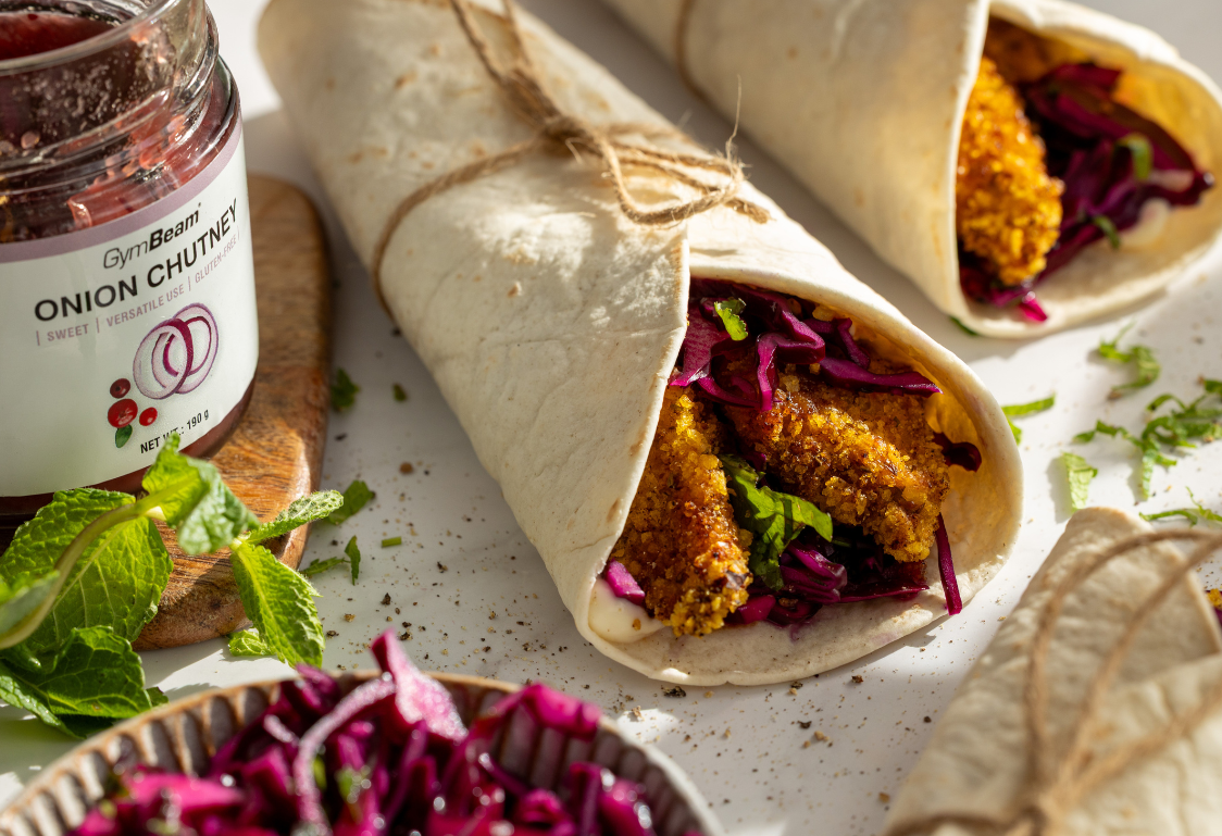 Křupavé kuřecí stripsy v tortille 