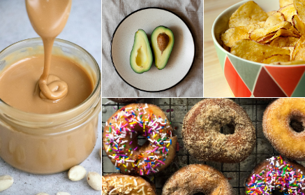 Jak vypadá 200 kalorií různých potravin na talíři