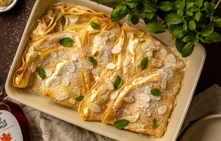 Fitness recept: Zapečené palačinky s tvarohovým krémem