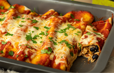 Fitness recept: Enchiladas s kuřecím masem