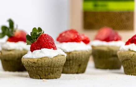 Fitness recept: Vláčné matcha cupcakes s tvarohovým krémem