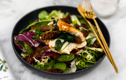 Fitness recept: Kuřecí kapsa se špenátovou náplní