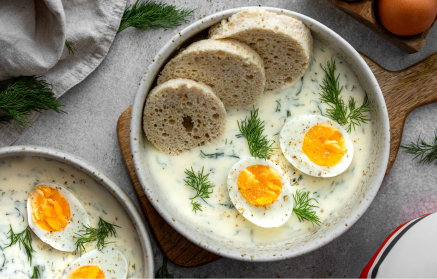 Fitness recept: Koprová omáčka s proteinovým knedlíkem