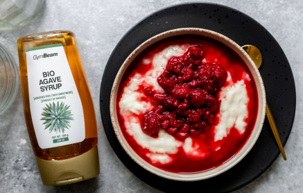 Fitness recept: Malinová mléčná rýže s proteinem