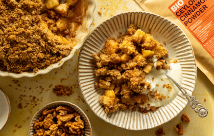 Fitness recept: Jablečný crumble se skořicí